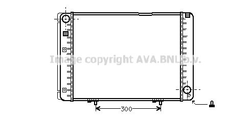 AVA QUALITY COOLING Радиатор, охлаждение двигателя MS2128